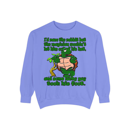 turtle race - Unisex Garment-Dyed Sweatshirt
