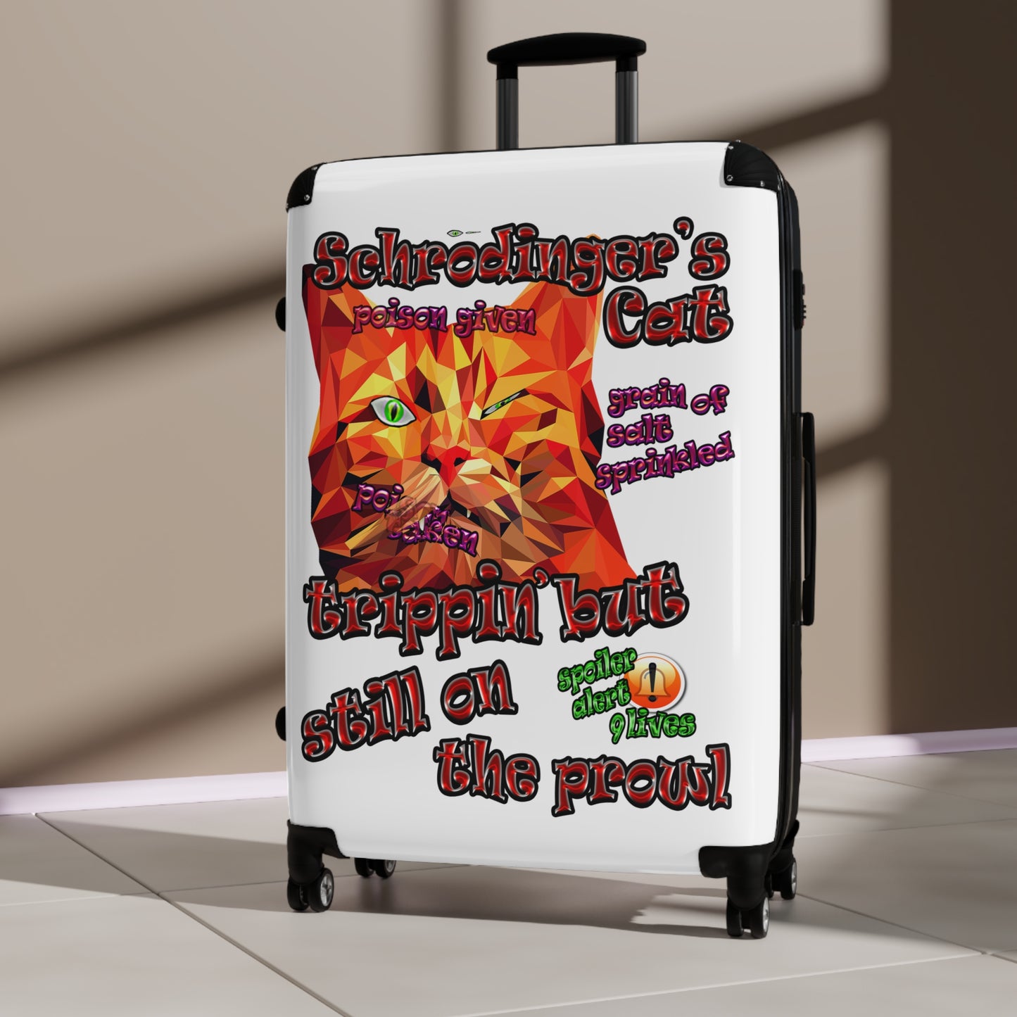 schrodinger's cat - Suitcase (white)