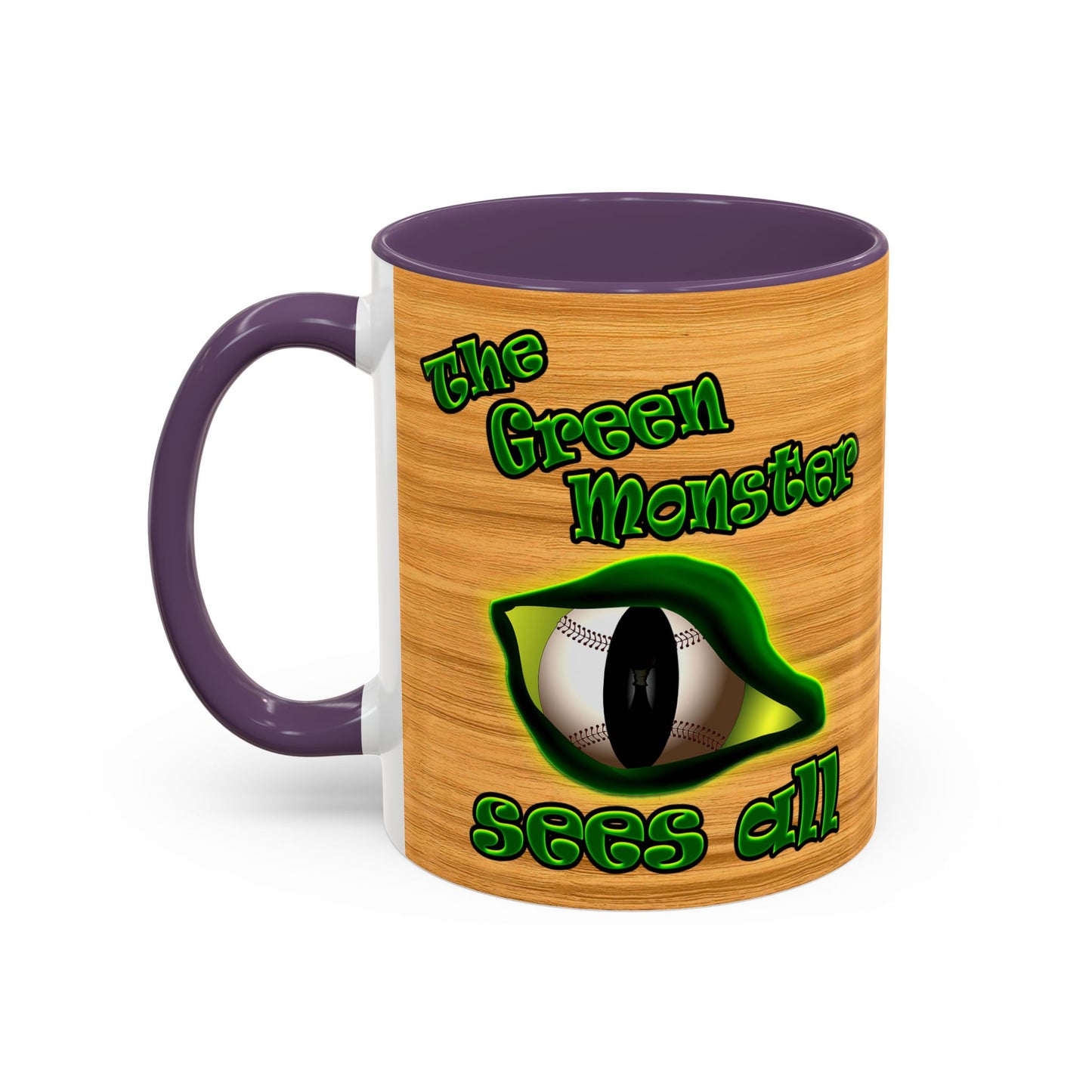 green monster - Accent Mug (butterscotch wood finish)