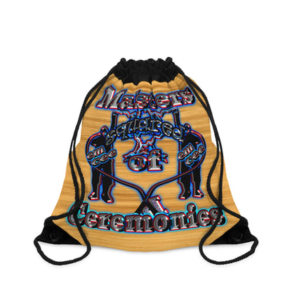 em cee squared - Drawstring Bag (butterscotch wood finish)