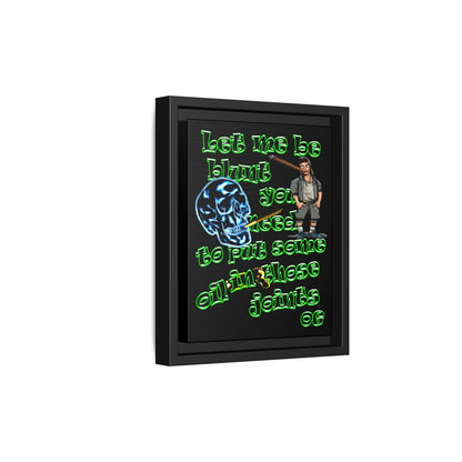 og - framed canvas art (black)