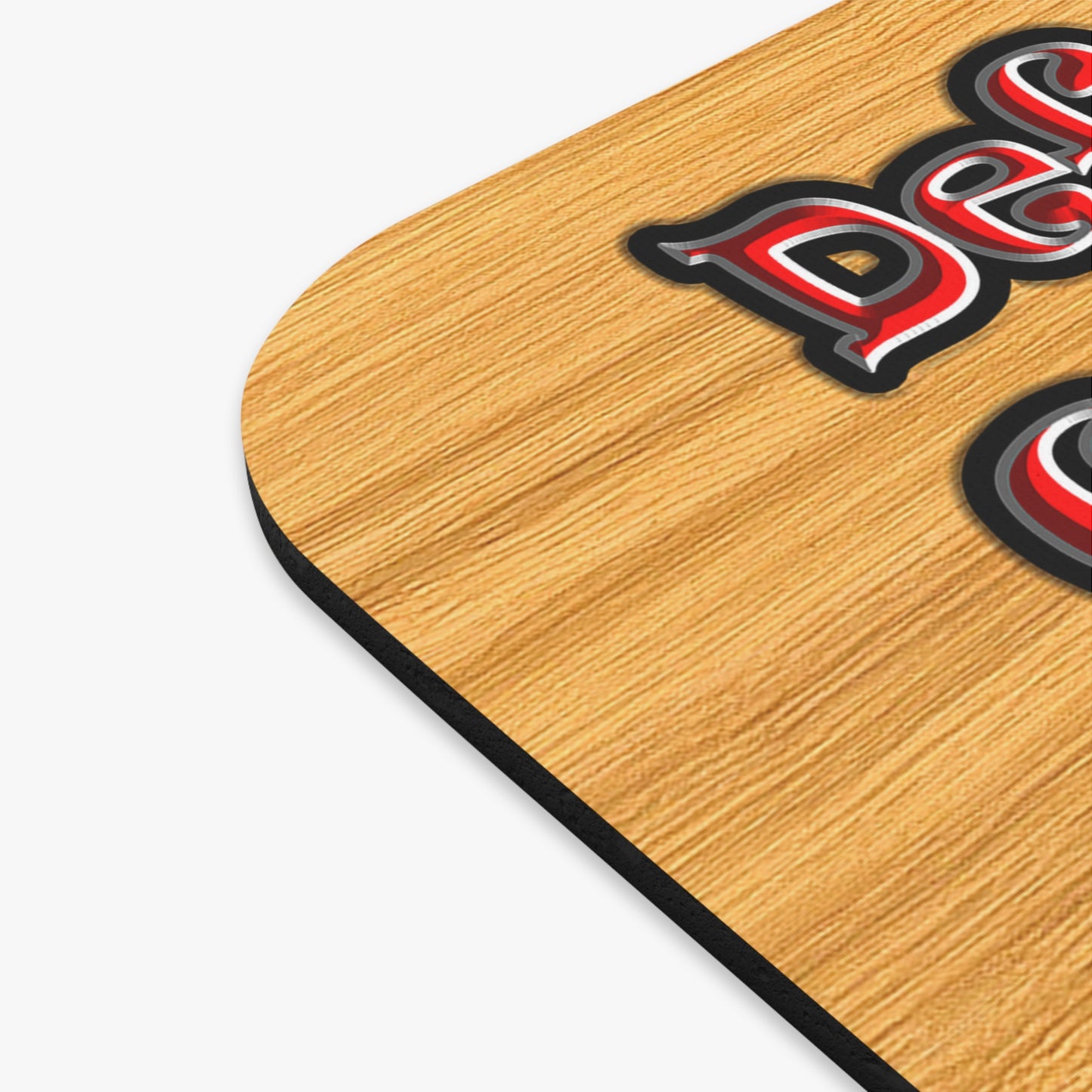 defy conquer reach - Mouse Pad (Rectangle) (butterscotch wood finish)