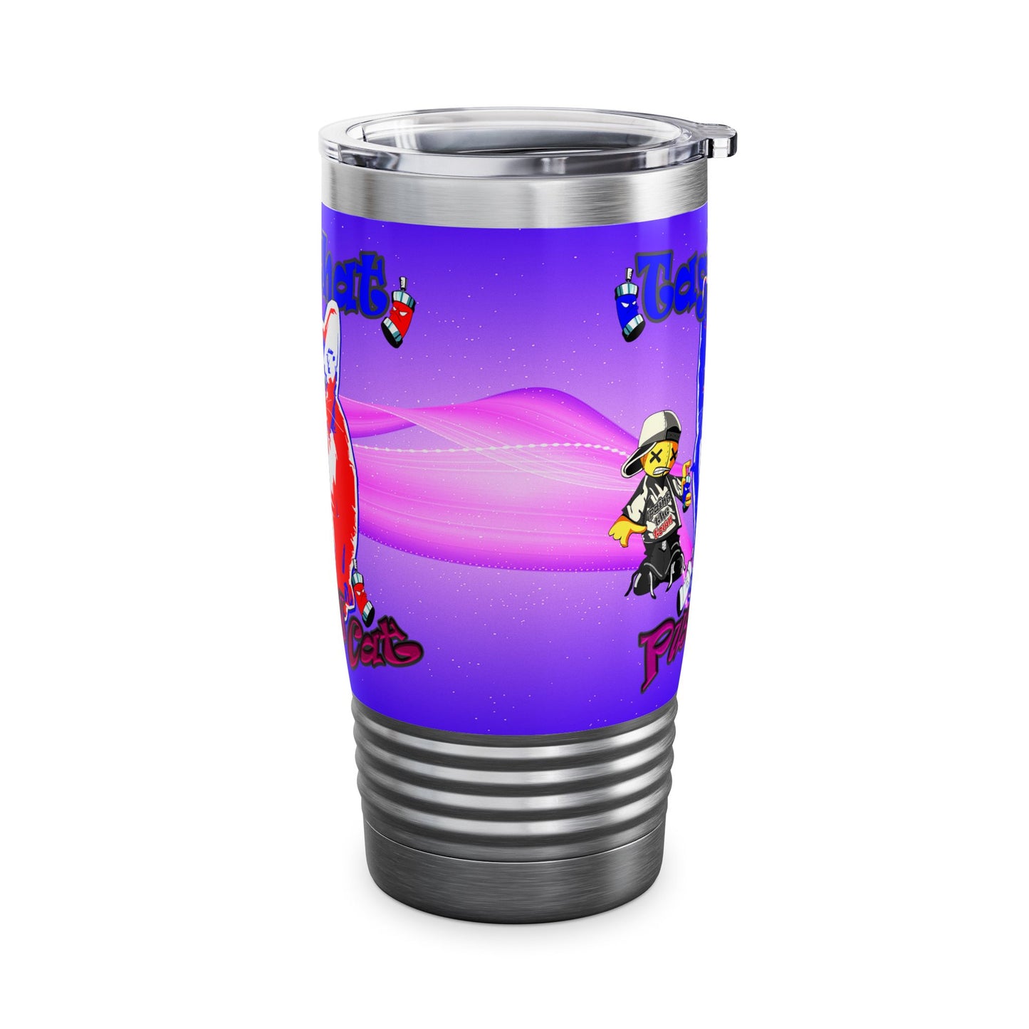 tag that - Ringneck Tumbler, 20oz (purple-pink wave)