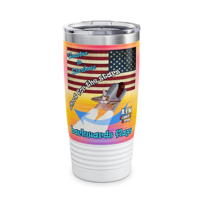 shoot for the stars - Ringneck Tumbler, 20oz (color blur)