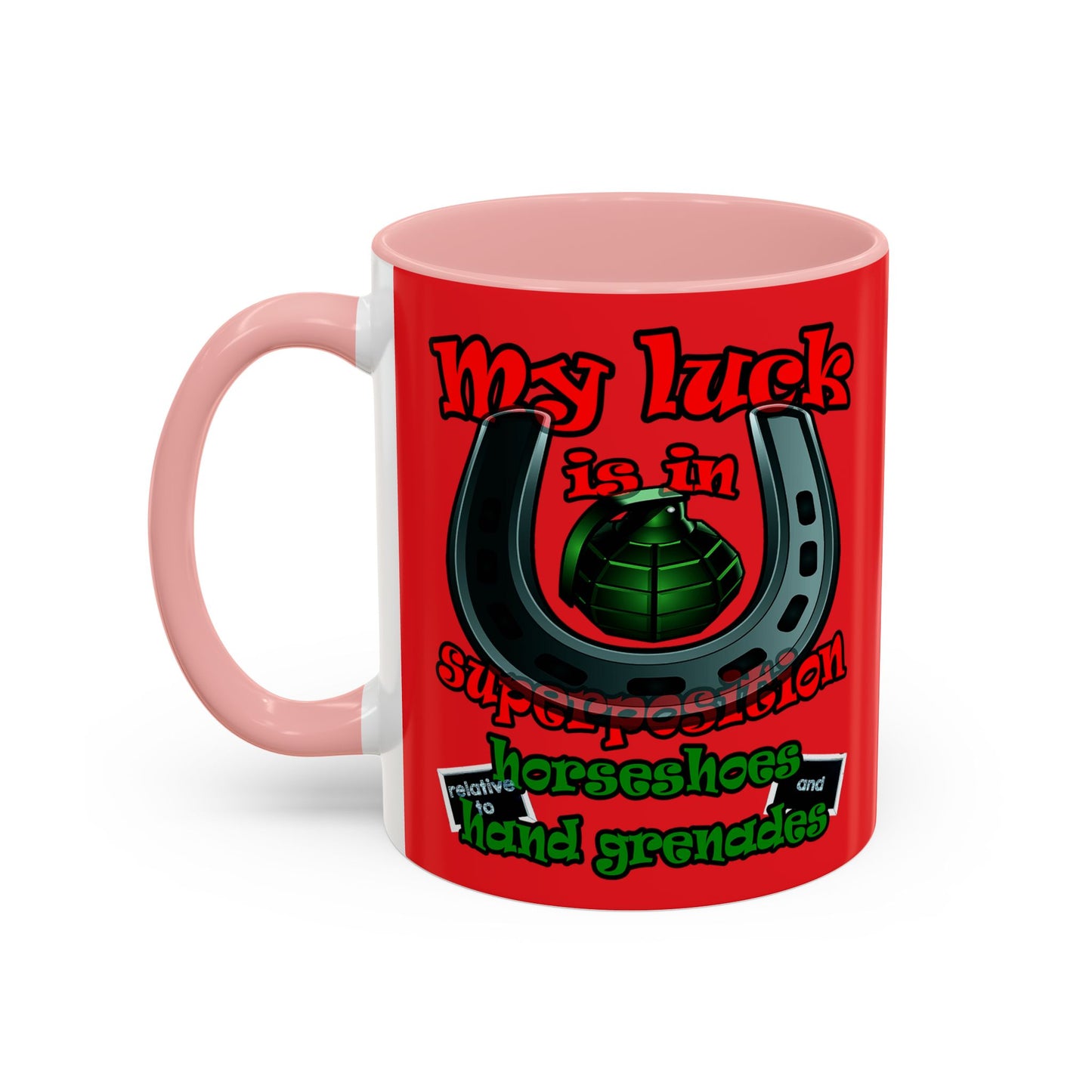 my luck - Accent Mug (red)