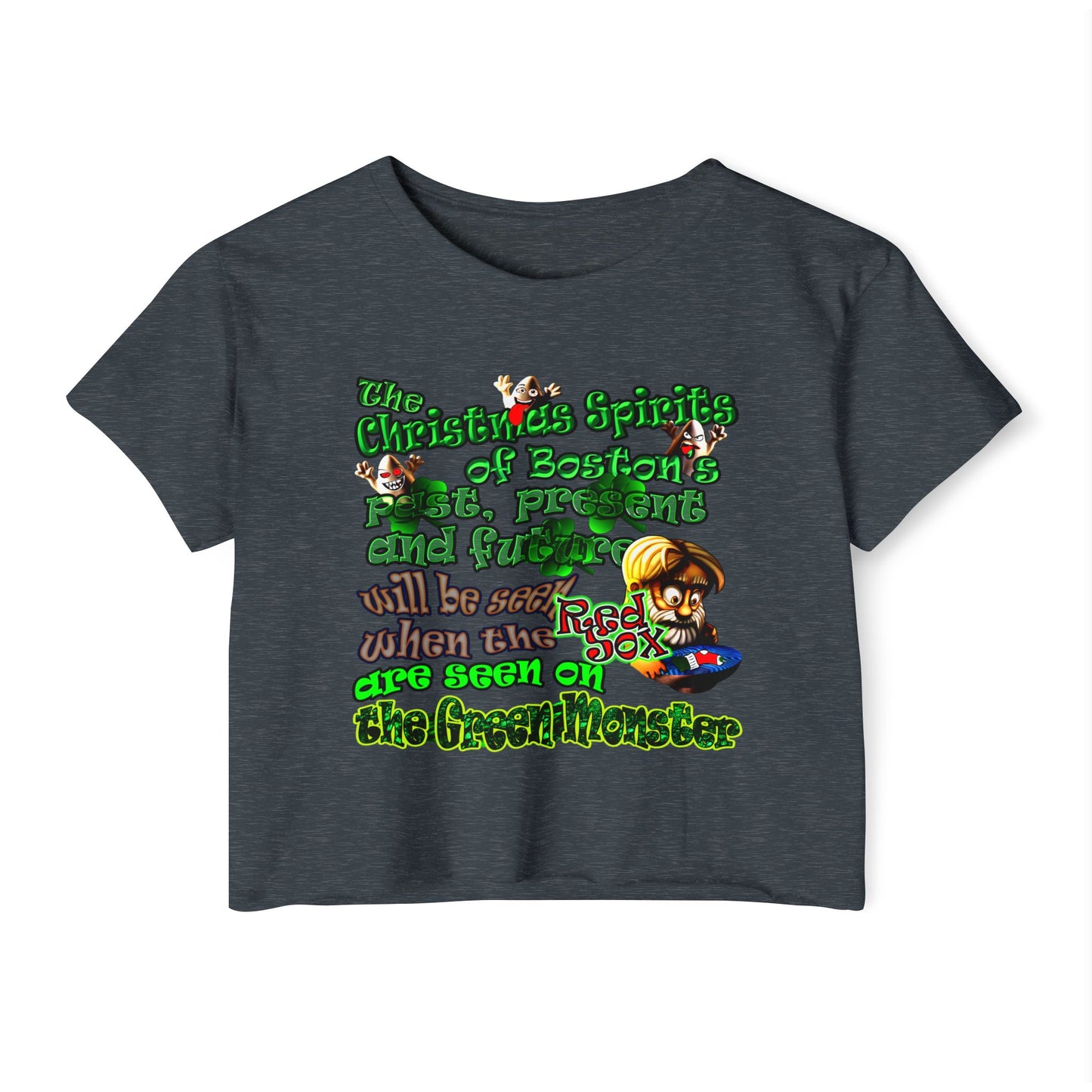 christmas spirits of boston - Women's Festival Crop Top