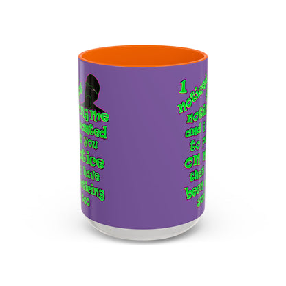 noticed you noticing - Accent Mug (light purple)