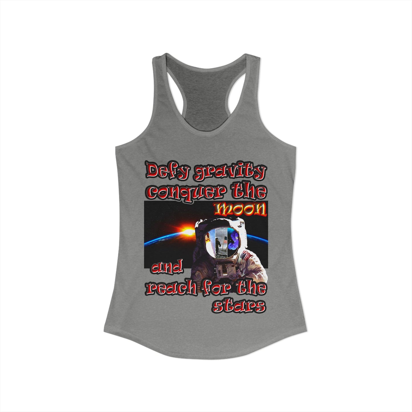 defy conquer reach - Women's Ideal Racerback Tank