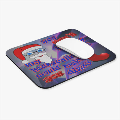santa's shoes - Mouse Pad (Rectangle) (grey-pink wave)