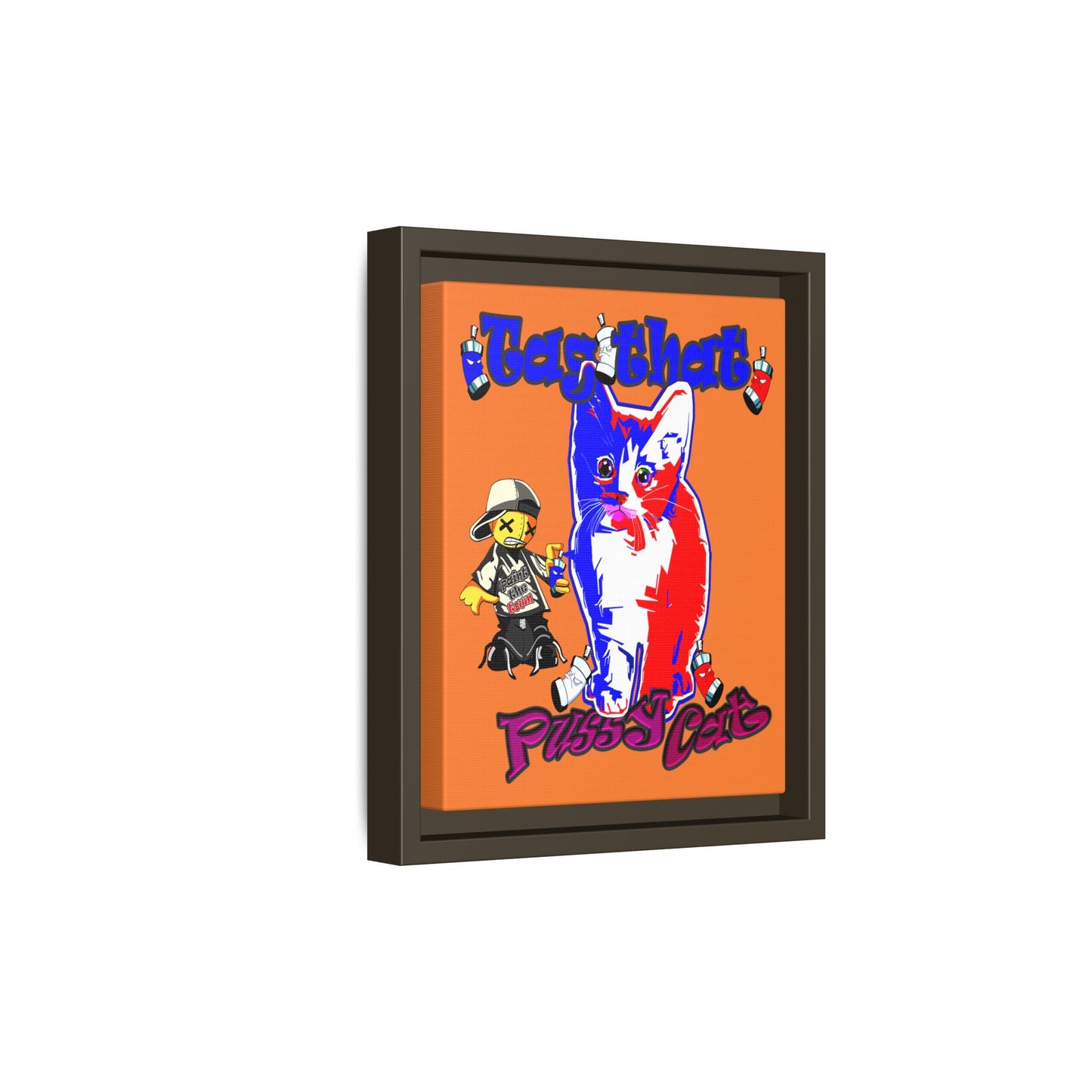 tag that - framed canvas art (crusta)