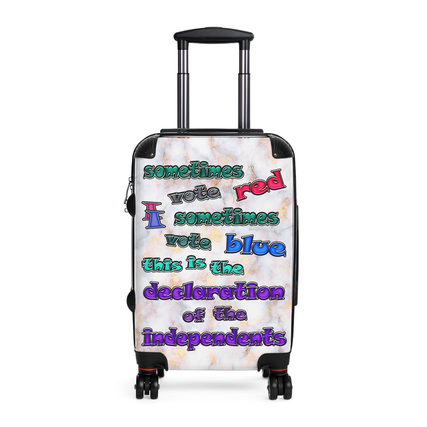 declaration of the independents - Suitcase (white marble)