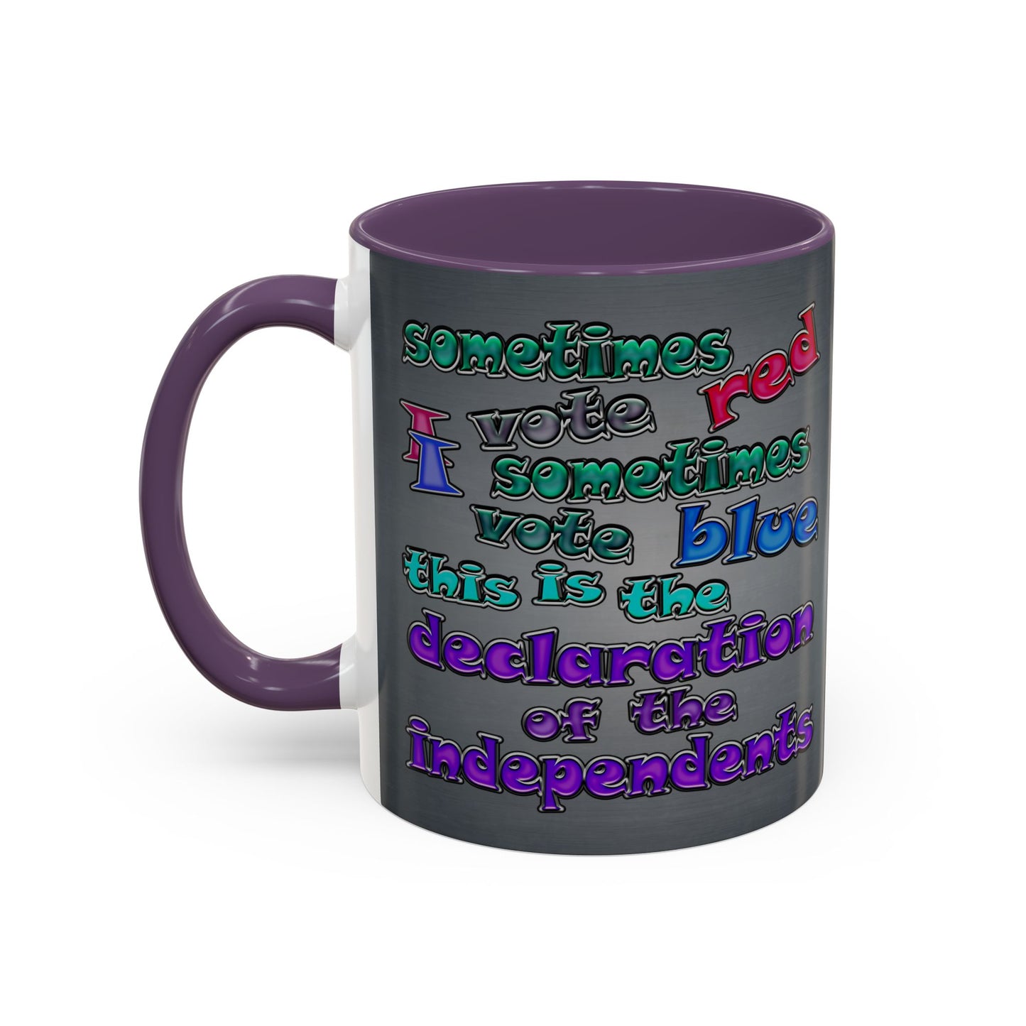declaration of the independents - Accent Mug (grey-light grey)