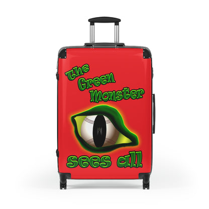 green monster - Suitcase (red)
