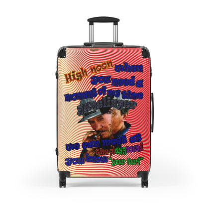 high noon - Suitcase (yellow-orange wave)