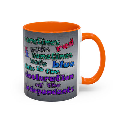 declaration of the independents - Accent Mug (brushed nickel)