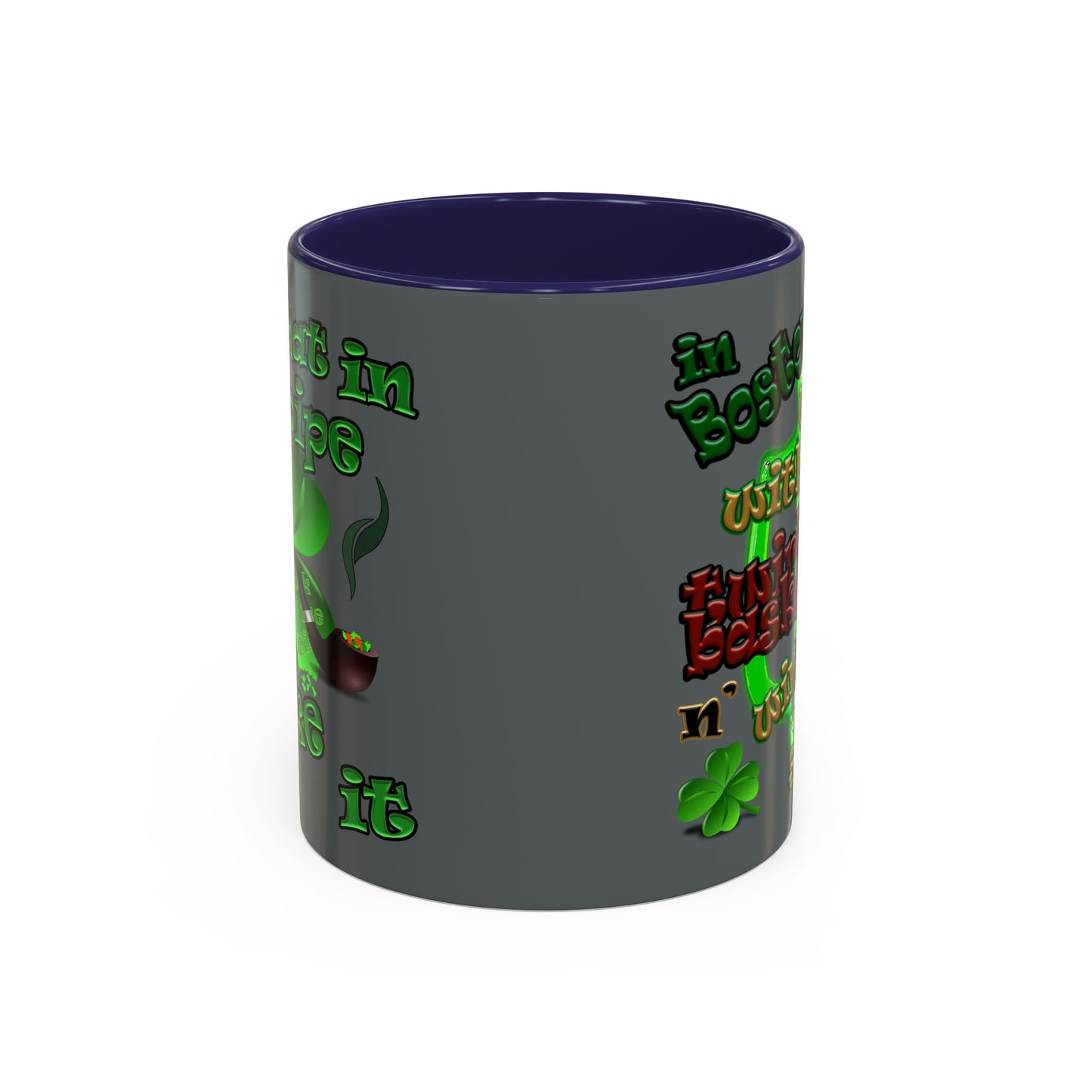 celtics logo - Accent Mug (dark grey)