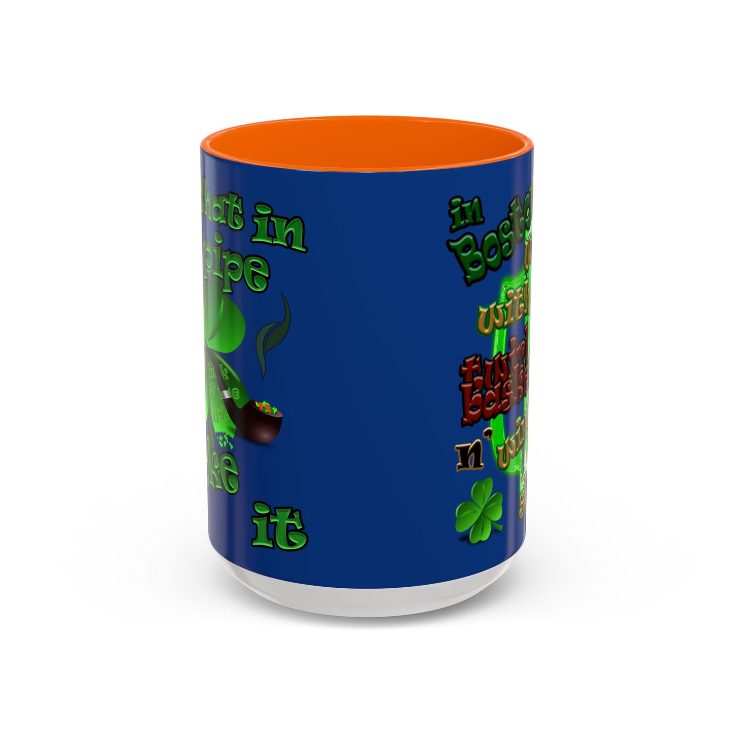celtics logo - Accent Mug (dark blue)