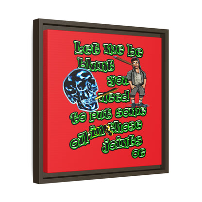og - framed canvas art (red)