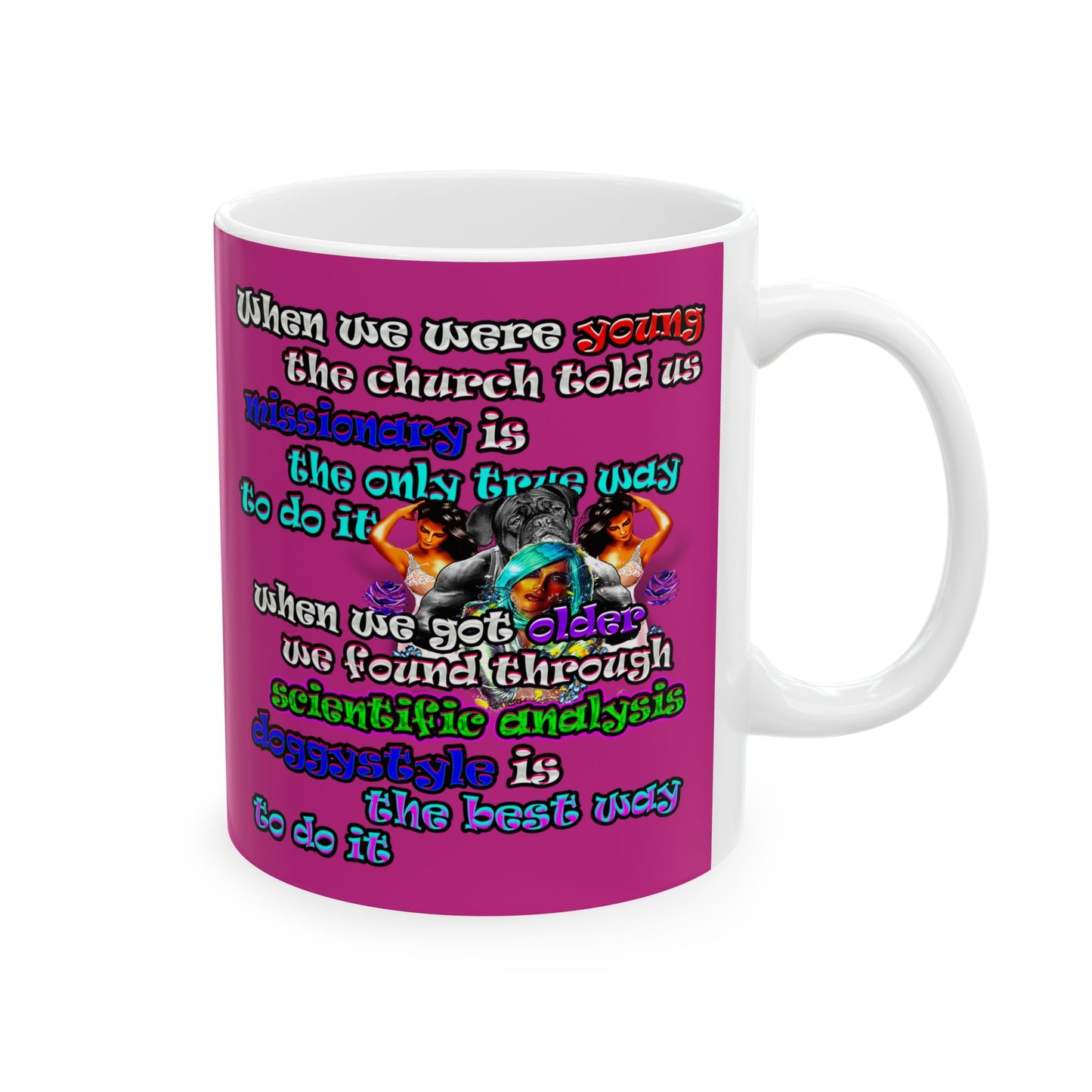 doggystyle - White Mug (pink)