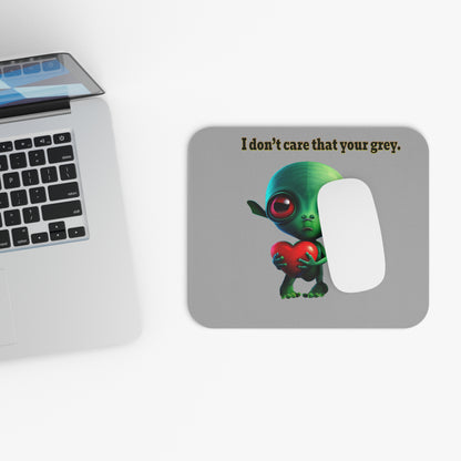 I don't care that your grey - Mouse Pad (Rectangle) (light grey)