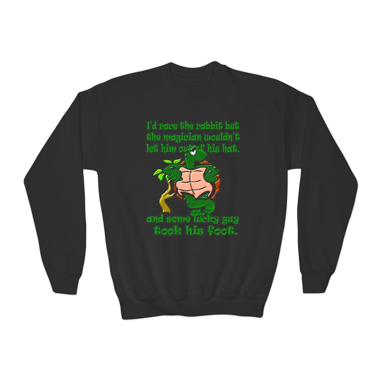 turtle race - Youth Crewneck Sweatshirt