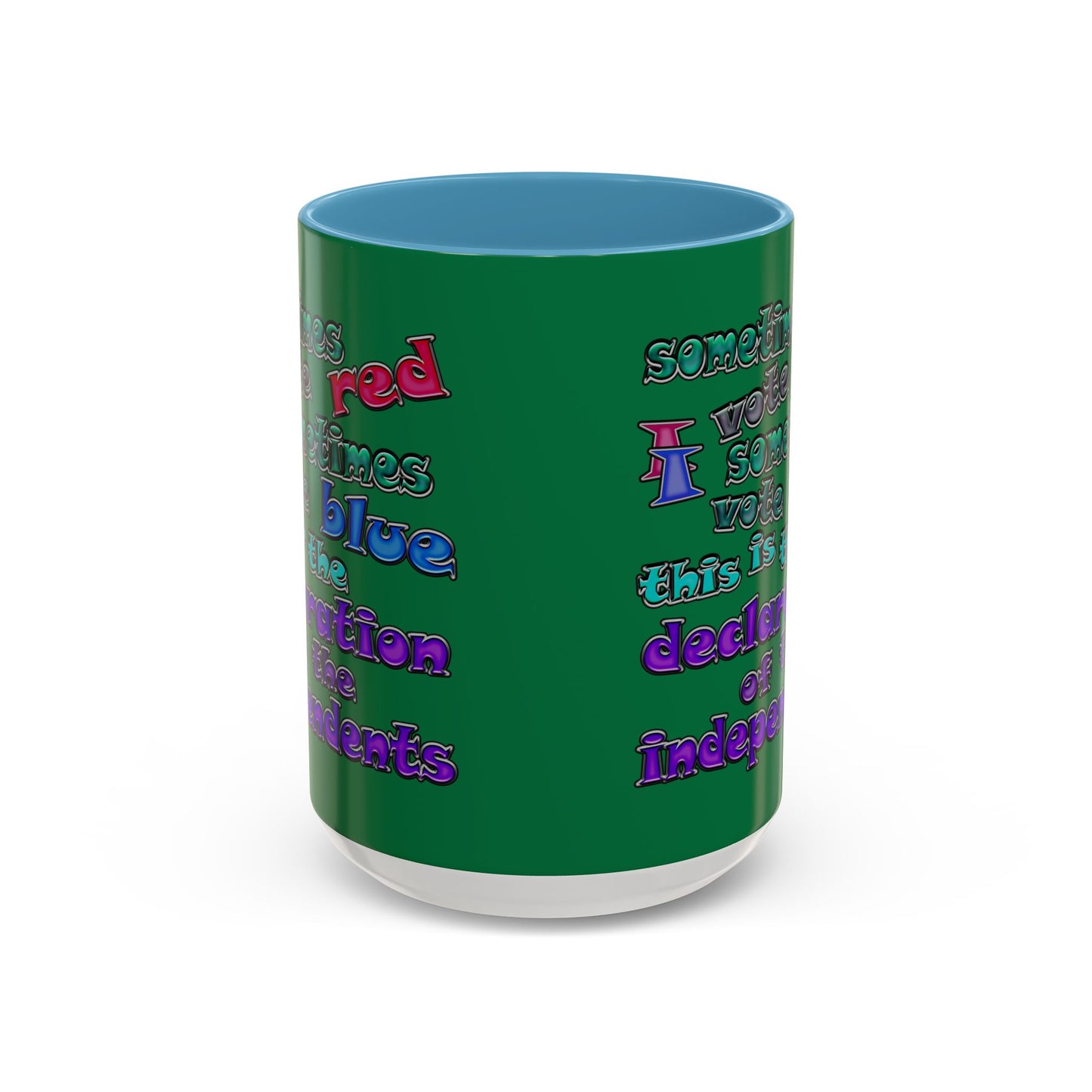 declaration of the independents - Accent Mug (dark green)