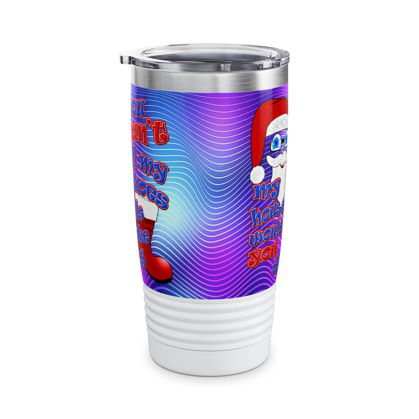 santa's shoes - Ringneck Tumbler, 20oz (purple wave)