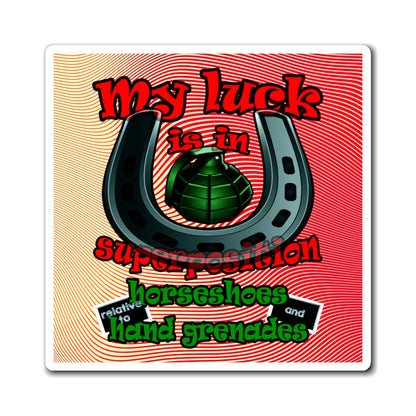 my luck - Magnets - (yellow-orange wave)