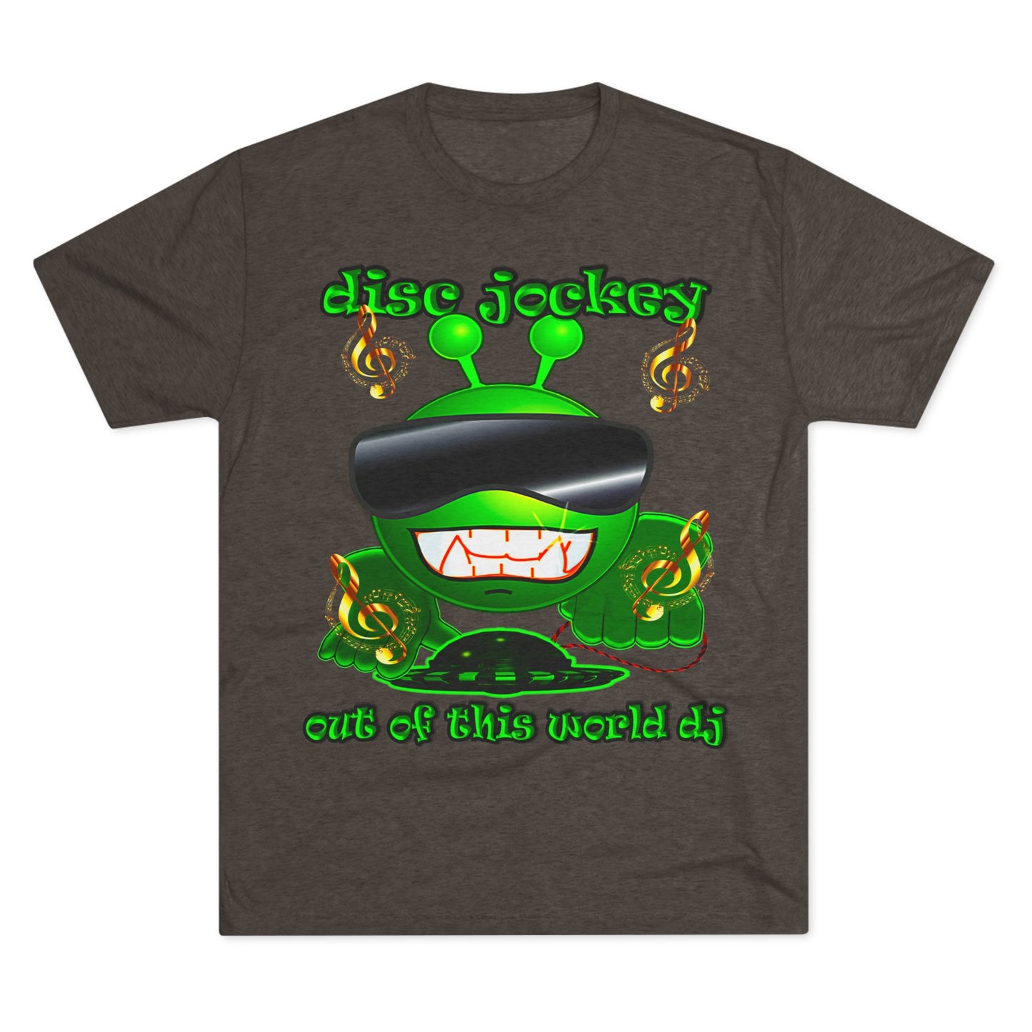 disc jockey - Unisex Tri-Blend Crew Tee