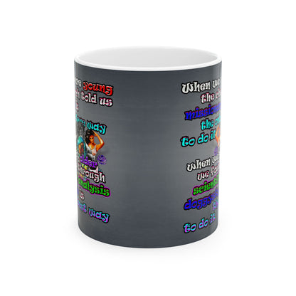 doggystyle - White Mug (grey-light grey)