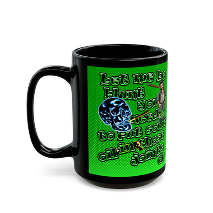 og - Black Mug (logo green)