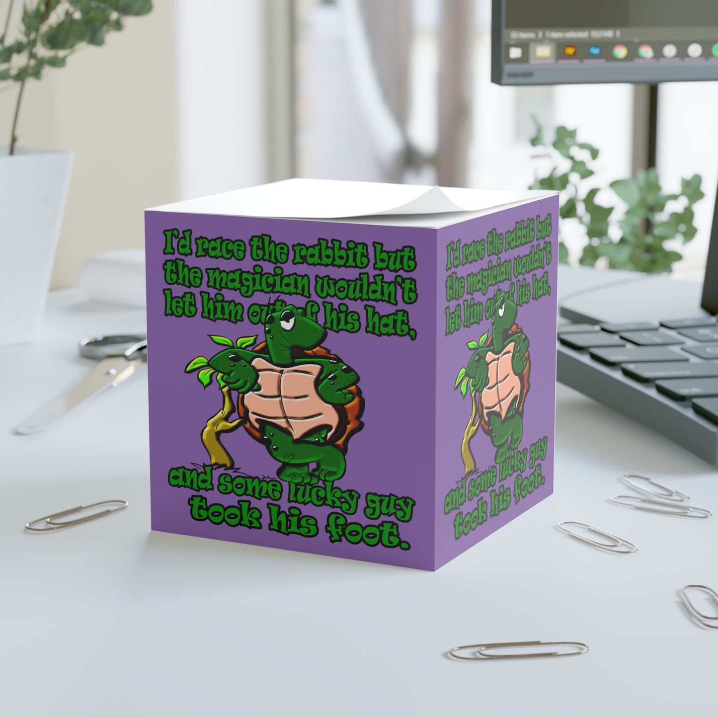 turtle race - note cube (light purple)