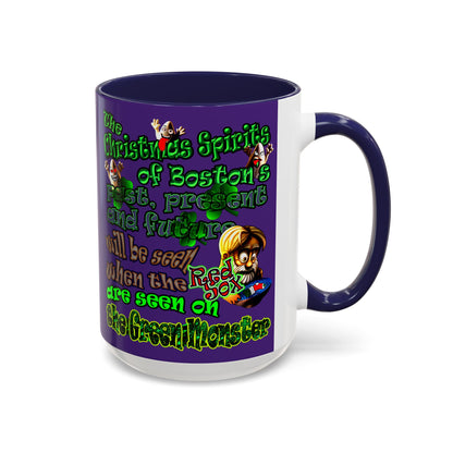 christmas spirits of boston - Accent Mug (purple)