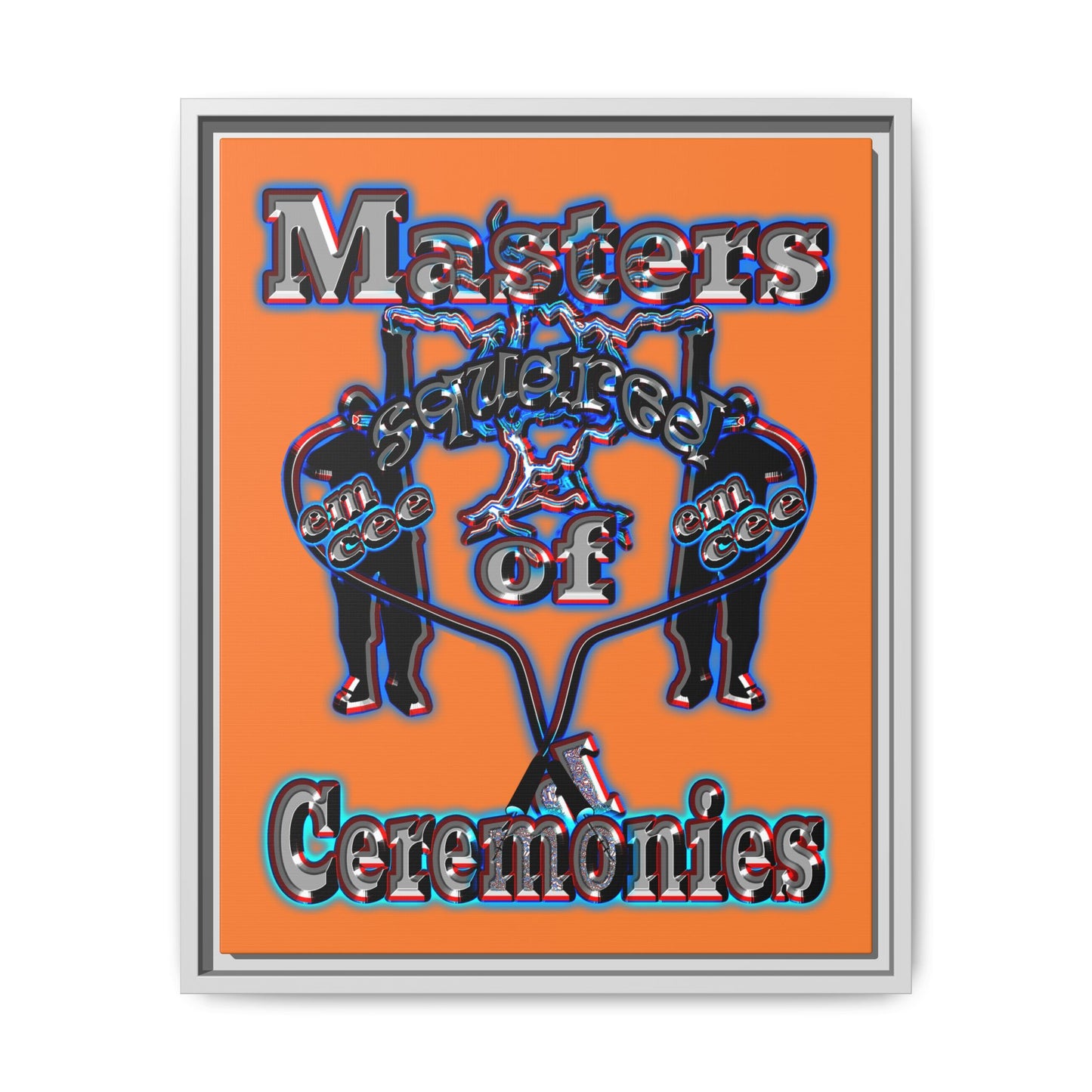 em cee squared - framed canvas art (crusta)