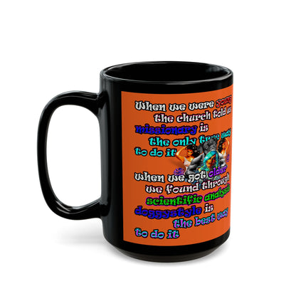 doggystyle - Black Mug (orange)