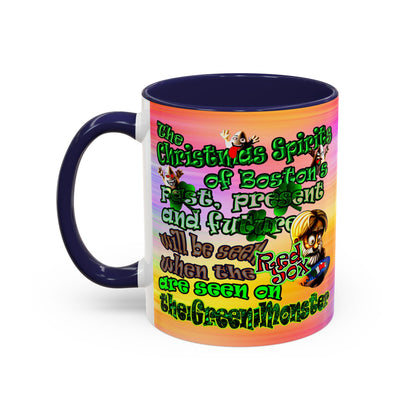 christmas spirits of boston - Accent Mug (color blur)