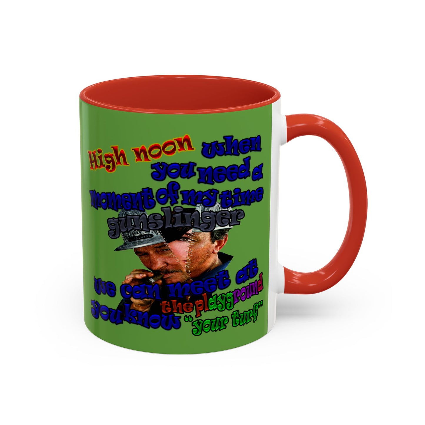 high noon - Accent Mug (green)