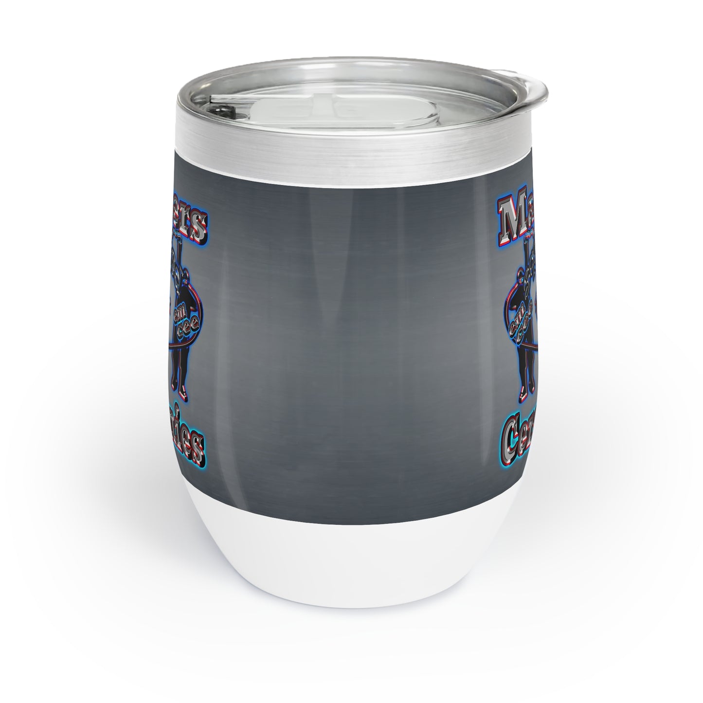 em cee squared - Chill Wine Tumbler (grey-light grey)