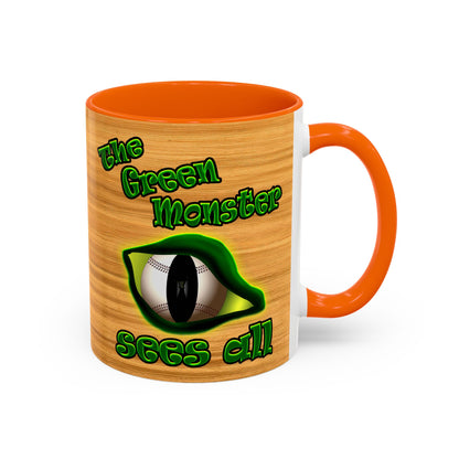 green monster - Accent Mug (butterscotch wood finish)
