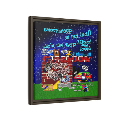 snoops - framed canvas art