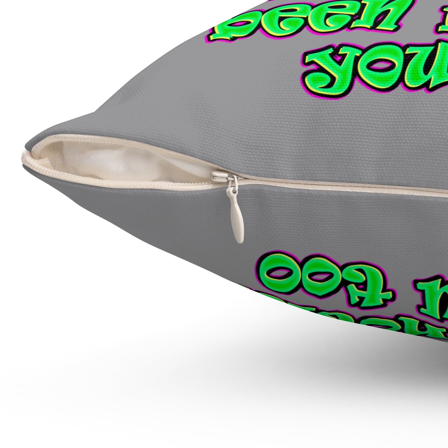 noticed you noticing - Spun Polyester Square Pillow - (grey)