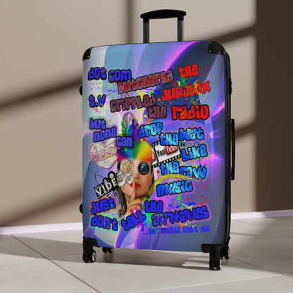 drop the beat - Suitcase (grey-pink wave)