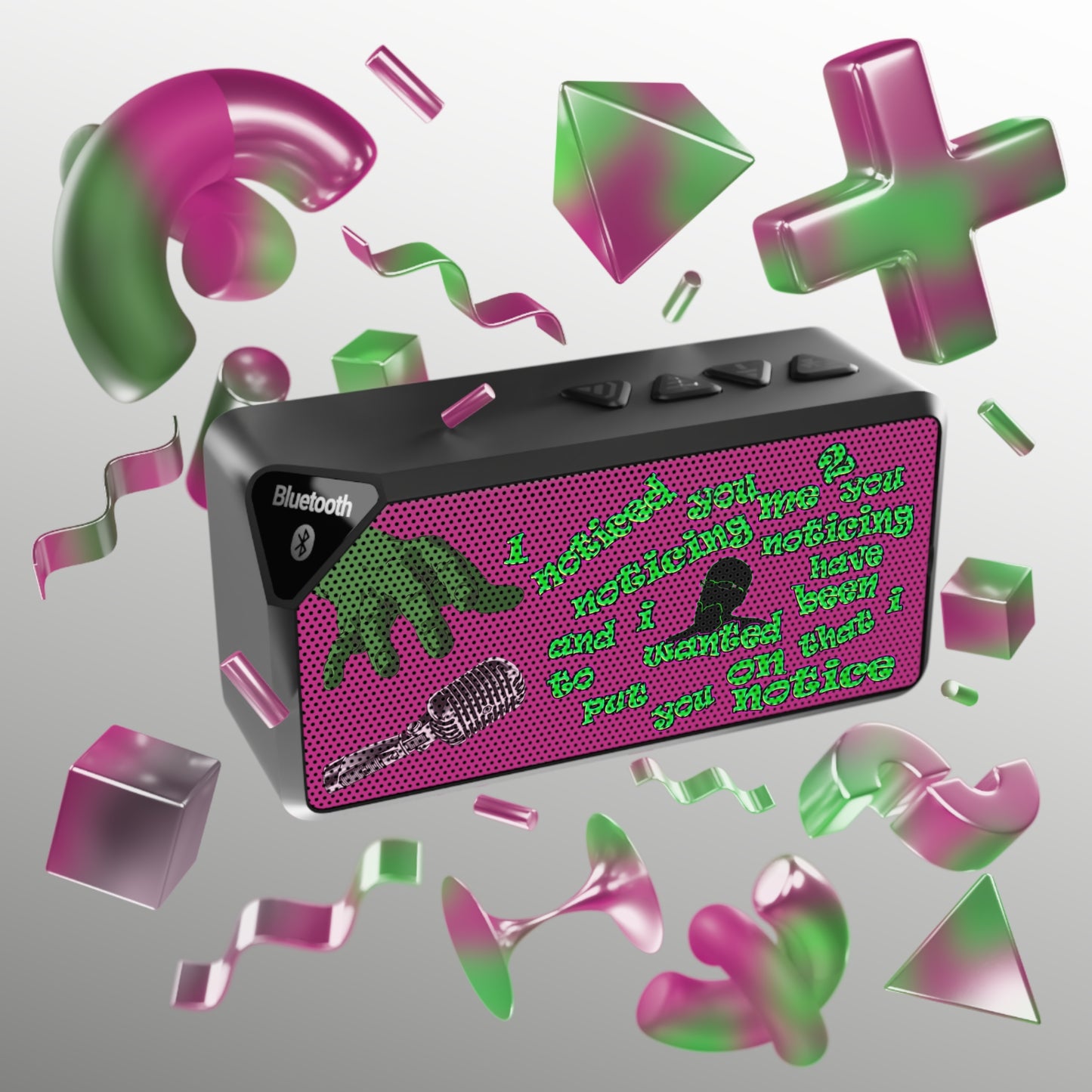 noticed you noticing - Jabba Bluetooth Speaker (pink)