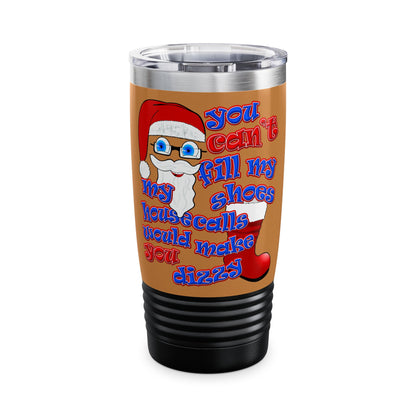 santa's shoes - Ringneck Tumbler, 20oz (light brown)