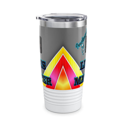irrelevant - Ringneck Tumbler, 20oz (rainbow split)