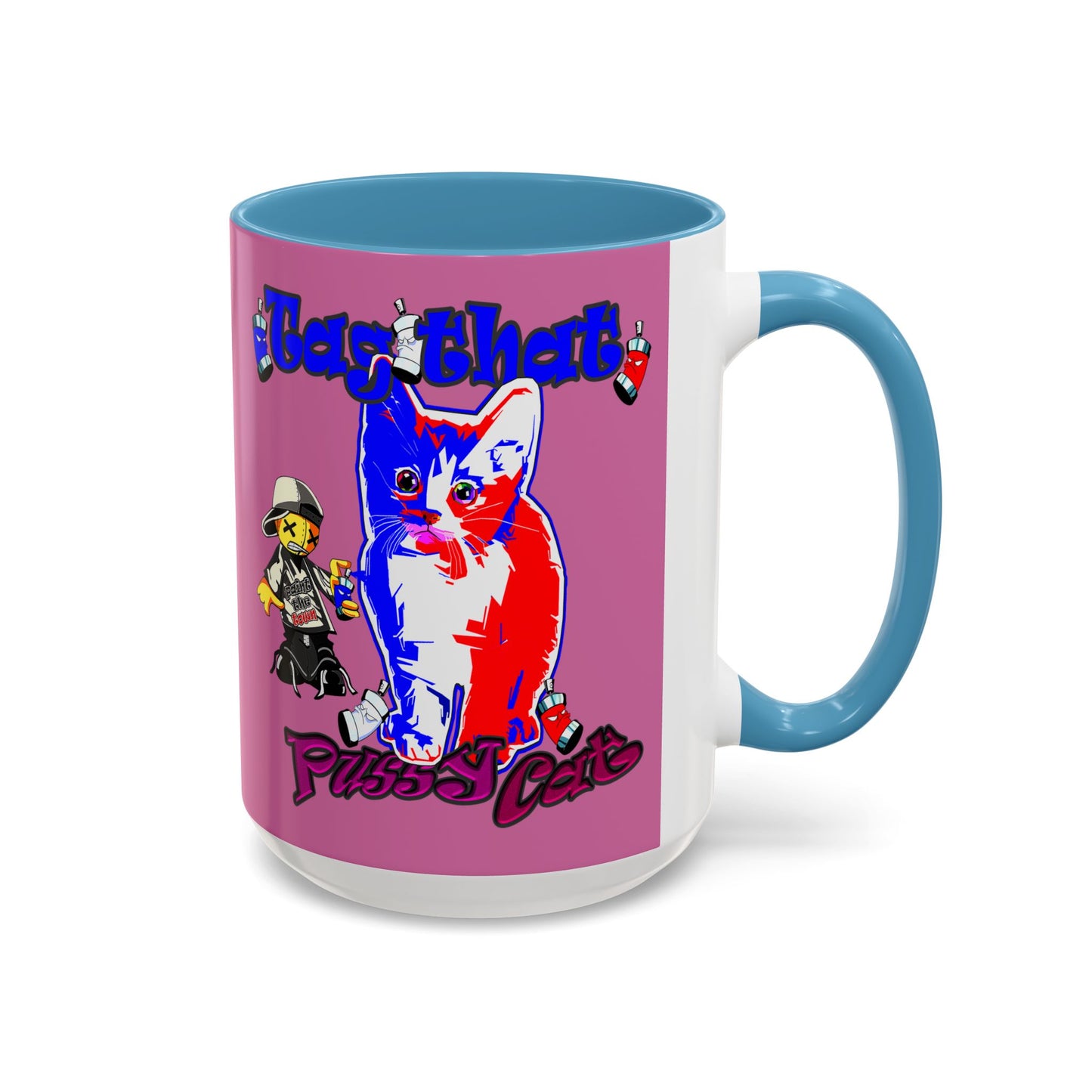 tag that - Accent Mug (light pink)