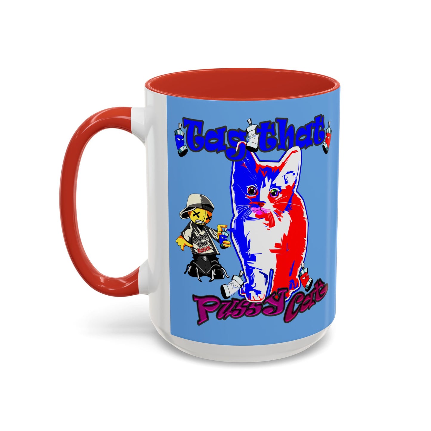 tag that - Accent Mug (light blue)