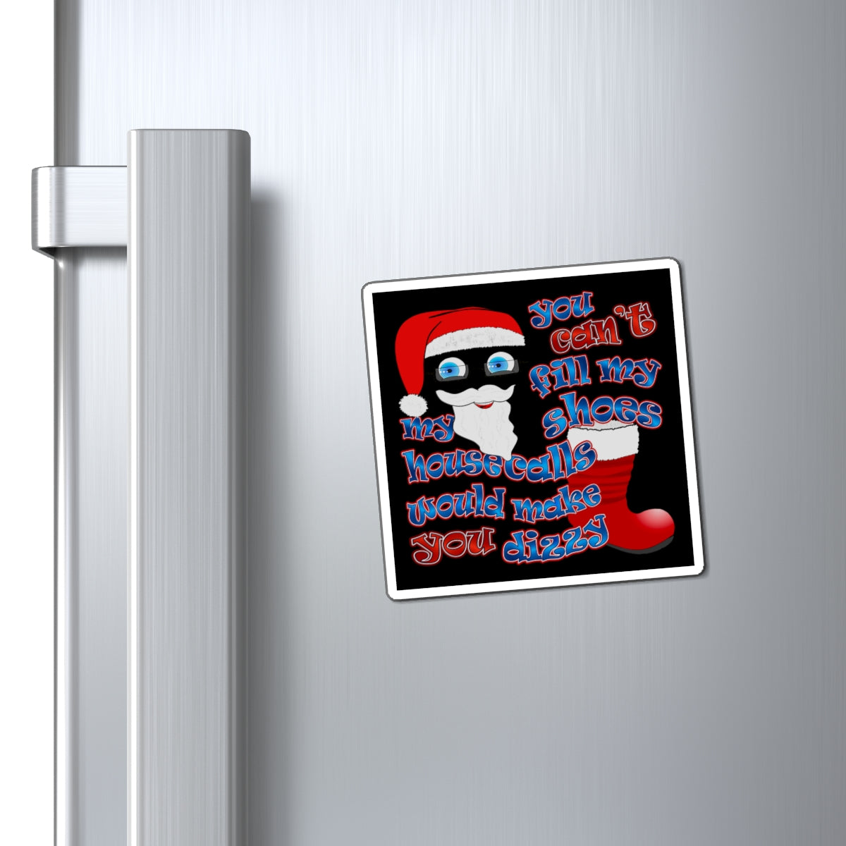 santa's shoes - Magnets - (black)