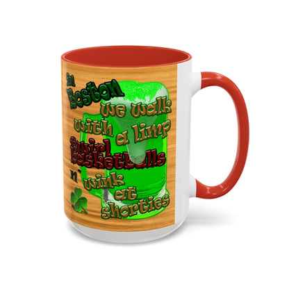 celtics logo - Accent Mug (butterscotch wood finish)