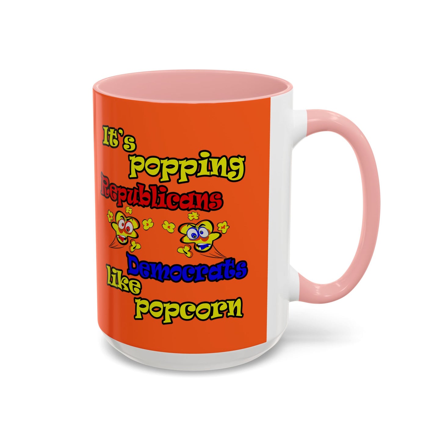 popping like popcorn - Accent Mug (orange)
